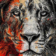 Leon -  Quadro Canvas Contemporaneo su telaio in legno Misura: 50x70 cm