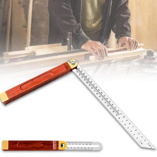 T-smeege multifunzionale a 4 punte in acciaio inossidabile regolabile - uso artigianato e lavorazione del legno.
