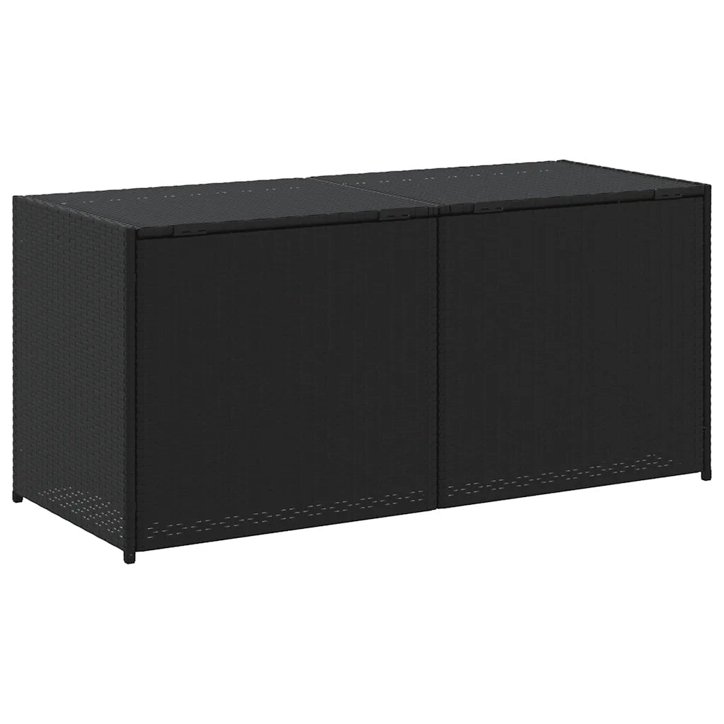 Contenitore da Giardino Nero 283L in Polyrattan CFW3109596