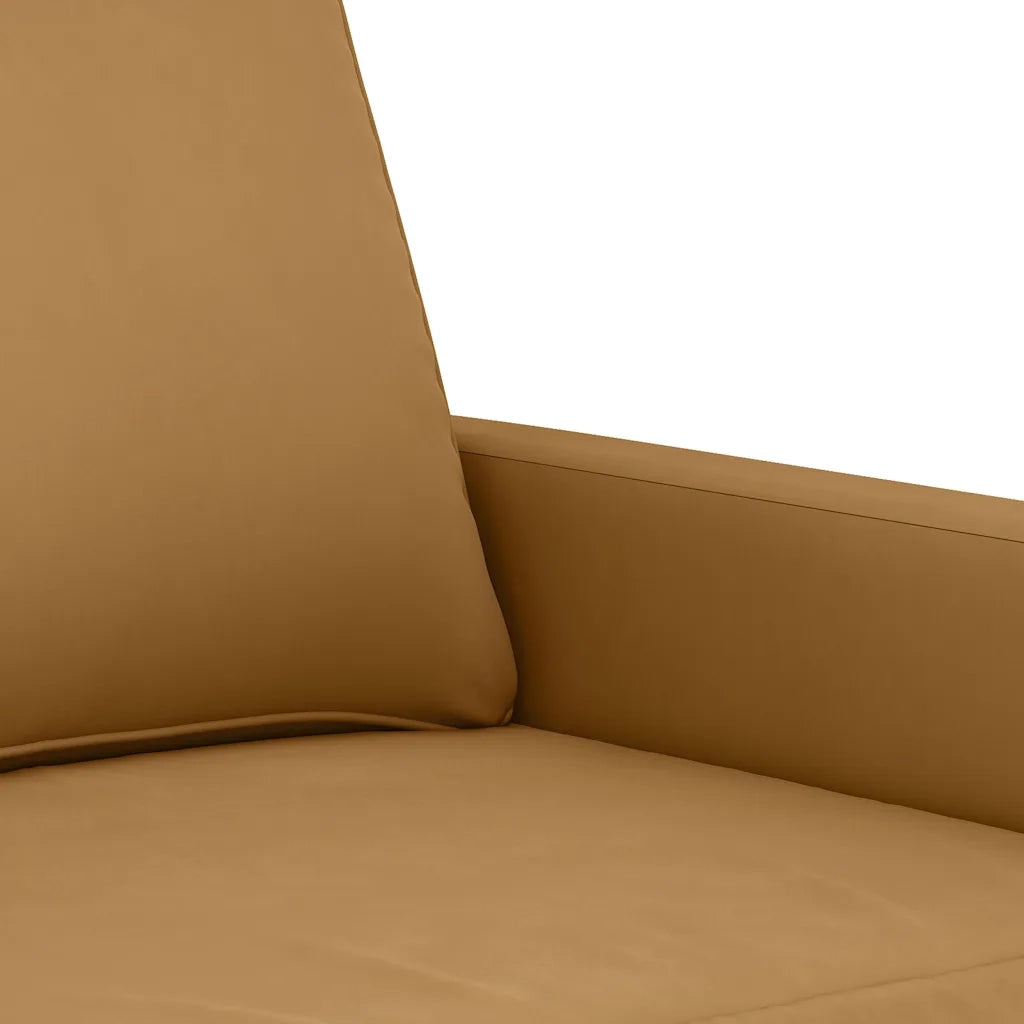 Set di Divani 2 pz con Cuscini Marrone in Velluto 3201523
