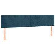 Testiera | Testata Blu Scuro 200x5x78/88 cm in Velluto