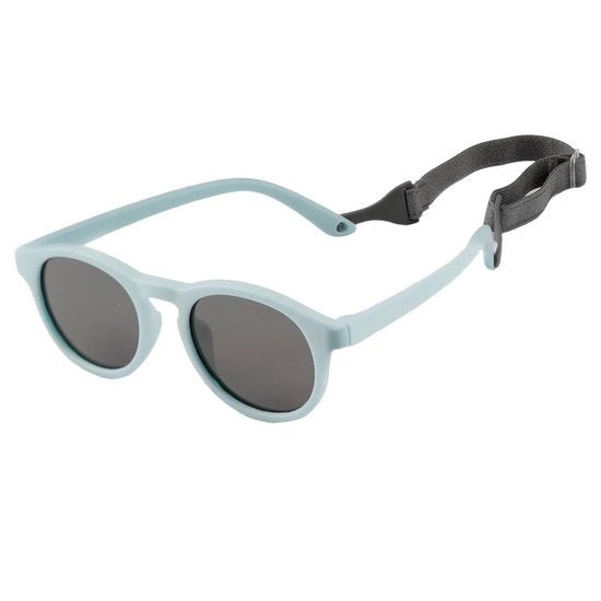 Occhiali da Sole per Bambini Gepolarizzati - Protezione UV 400 - Cadenza in Silicone - Adattabile - Per Bambini da 0 a 2 Anni - Blu - 1 Unita - Occhiali da Sole per Bambini