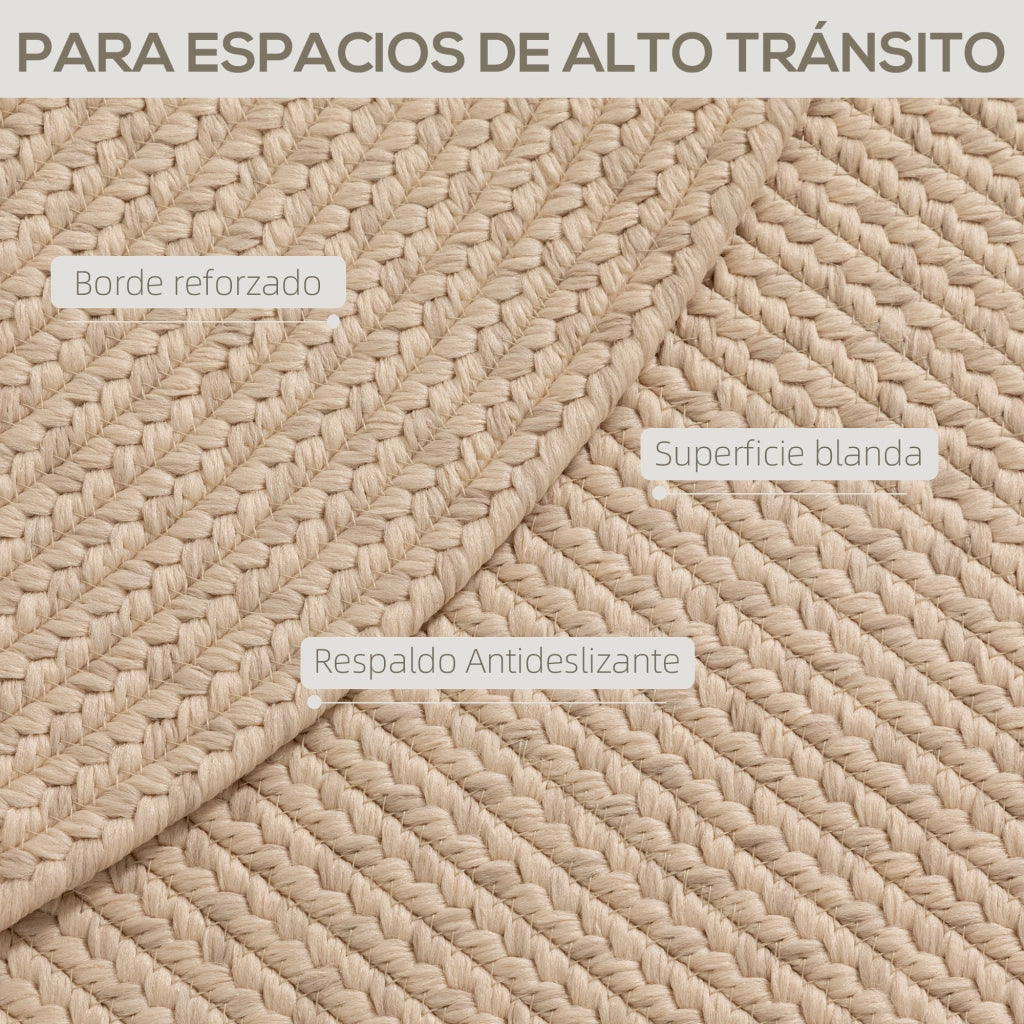 Tappeto Rustico ¨C zephmum ¨C Beige 170x120 cm Lavabile