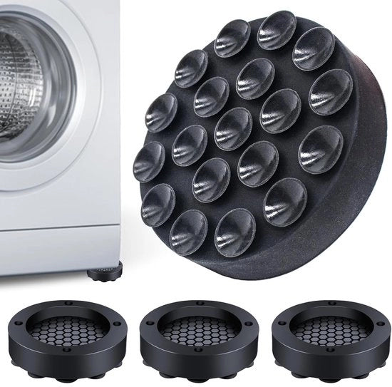 Set di antislip per lavatrice - set di 4 - dimensioni 6,4 x 6,4 x 1,5 cm