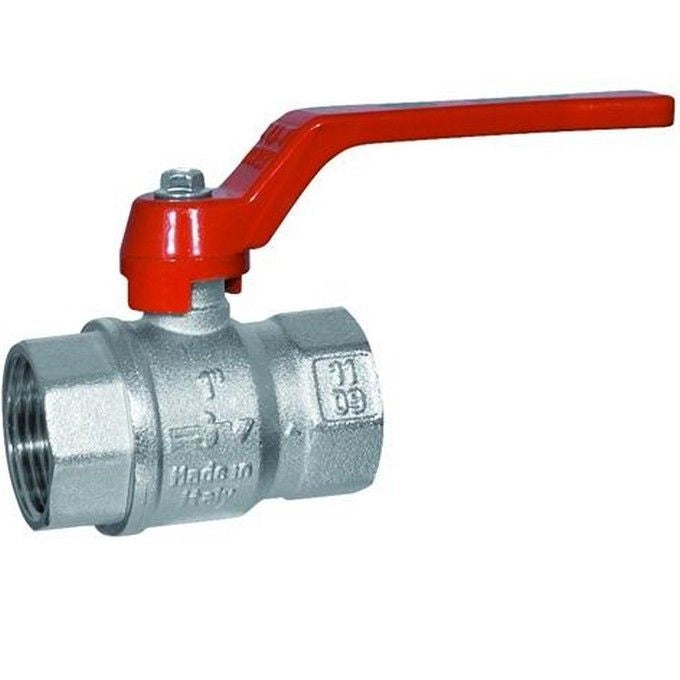 BLINKY F.F.1.1-2'' Valvola a sfera in ottone cromato con attacco femmina-femmina da 1 1-2'' e passaggio totale colore Argentato