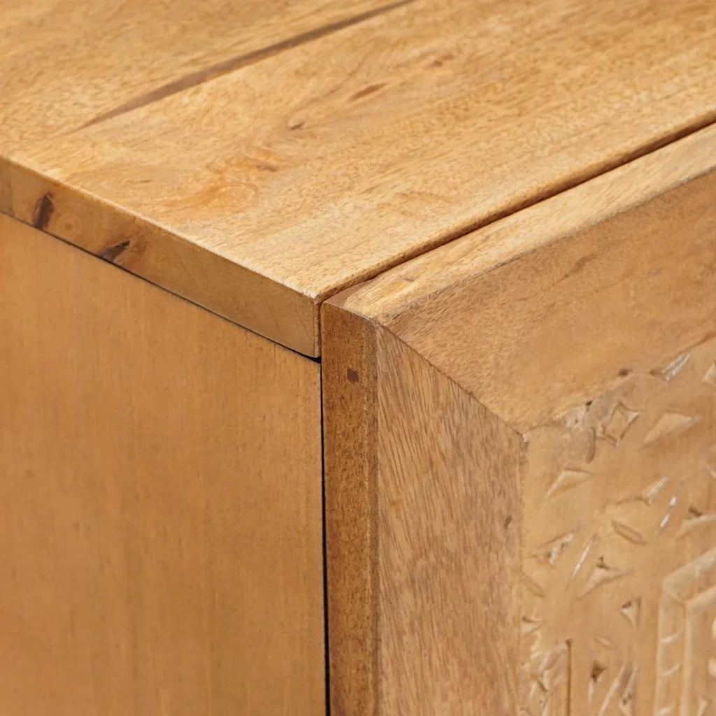 Credenza 3 pcs Marrone 60 x 33 x 75 cm legno massello di mango 3310065
