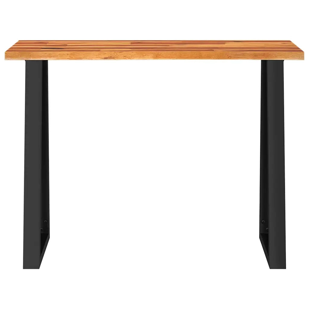 Tavolo Consolle Bordi Vivi 110x35x80 cm Legno Massello Acacia 353296