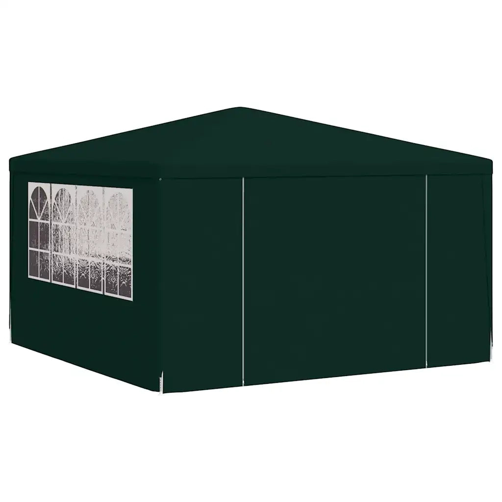 Gazebo | Pergolato Professionale con Pareti 4x4 m Verde 90 g/m2
