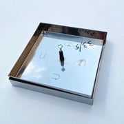 Sigillo 230 x 230 x h 80mm chiusino di acciaio inox leggero da riempimento