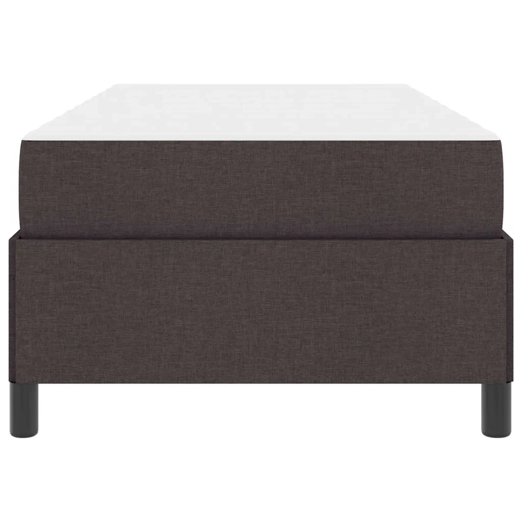 Letto a molle Marrone Scuro 100 x 200 cm Tessuto 3398839