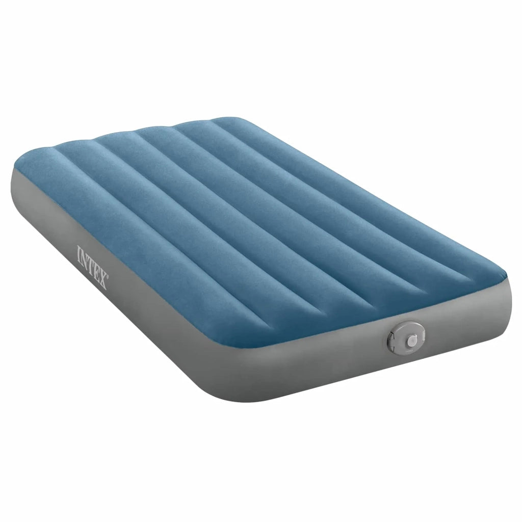 INTEX Letto d'aria con pompa  Blu Scuro e Grigio 99 x 191 x 25 cm 42035638