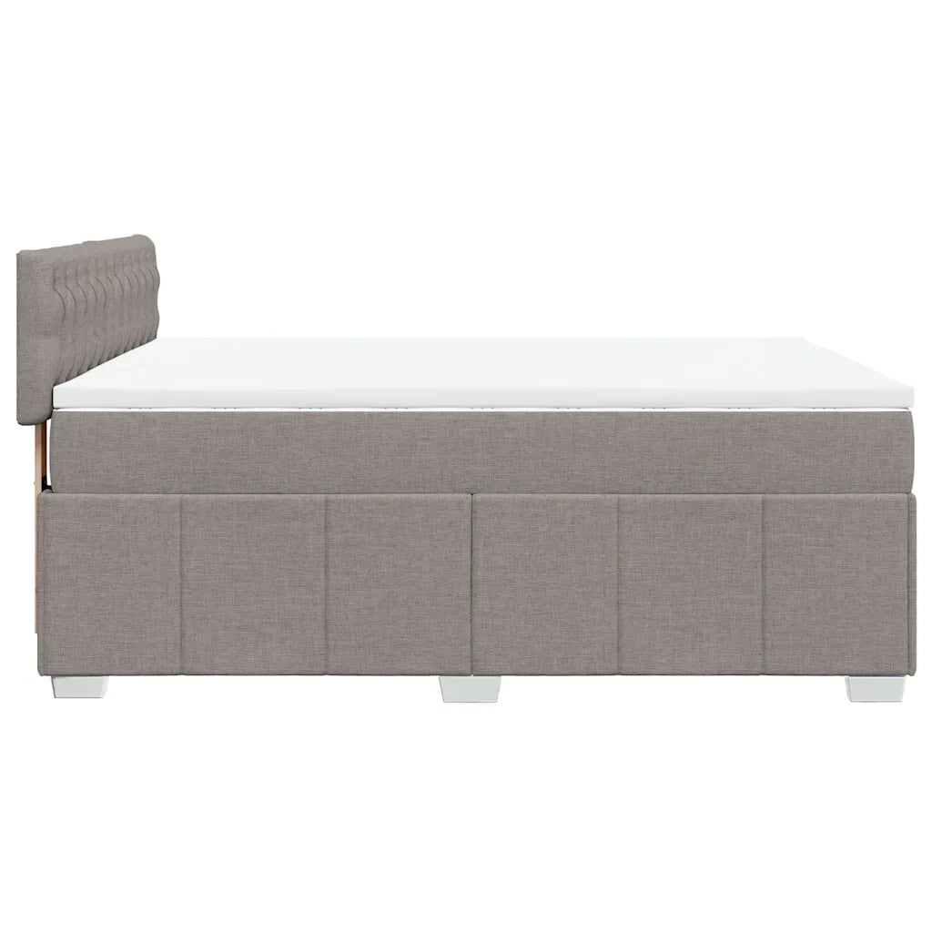 Giroletto a Molle con Materasso Tortora 160x200 cm in Tessuto 3289430