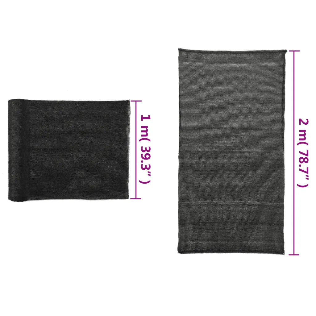 Rete per Privacy in HDPE 2x25 m Nera 45238