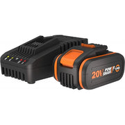 Kit batteria 20V 4.0Ah + caricabatterie rapido WA3604 per utensili Worx PowerShare - Worx