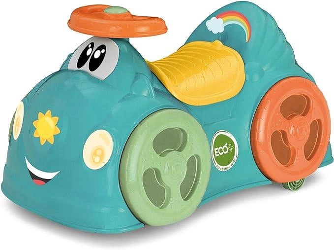 Chicco All Around Eco+ Acquamarina, Macchina Cavalcabile per Bambini da 1 a 3 Anni, Made in Italy, in Plastica 75% Ricic