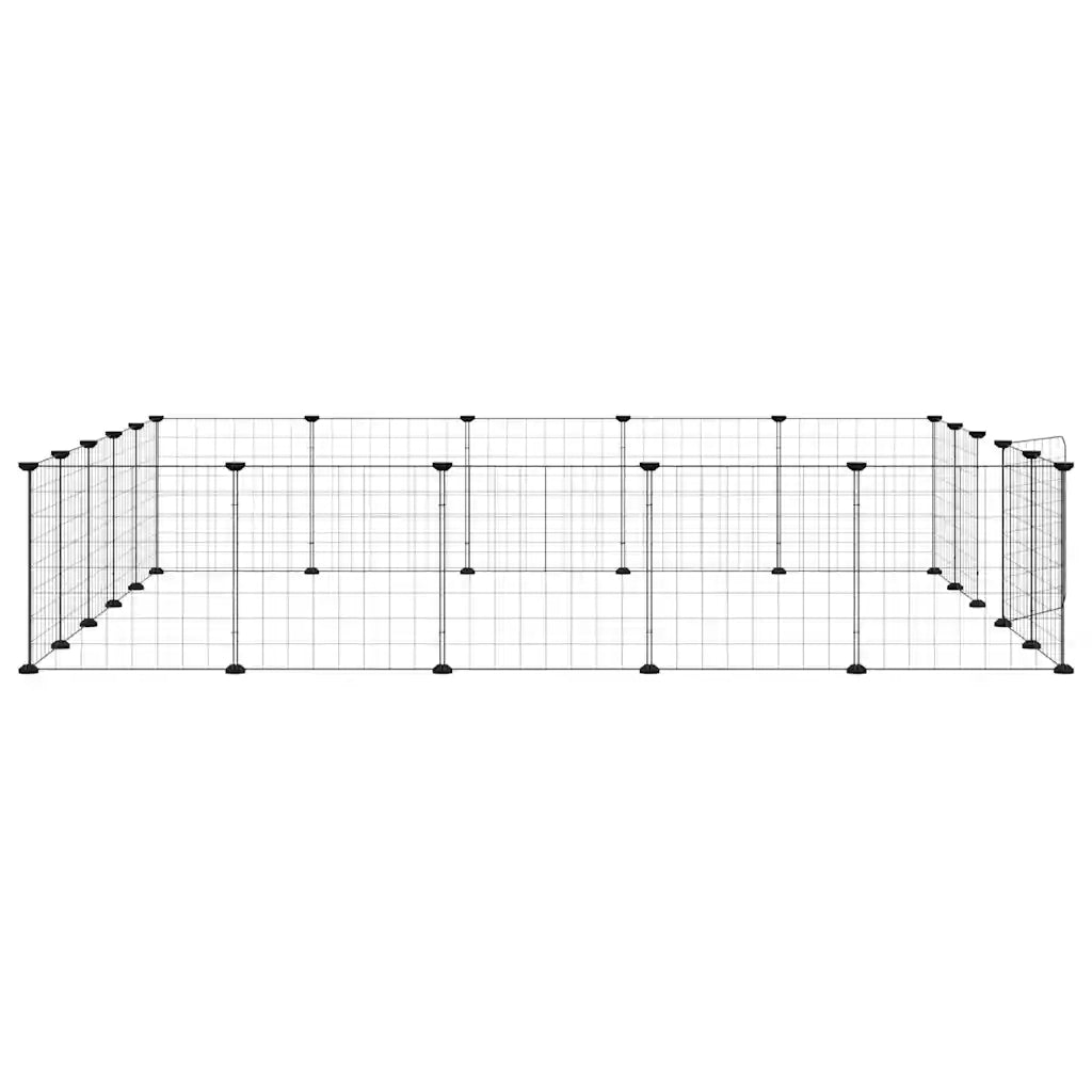 Gabbia per Animali 20 Pannelli con Porta Nera 35x35 cm Acciaio CFW5309591