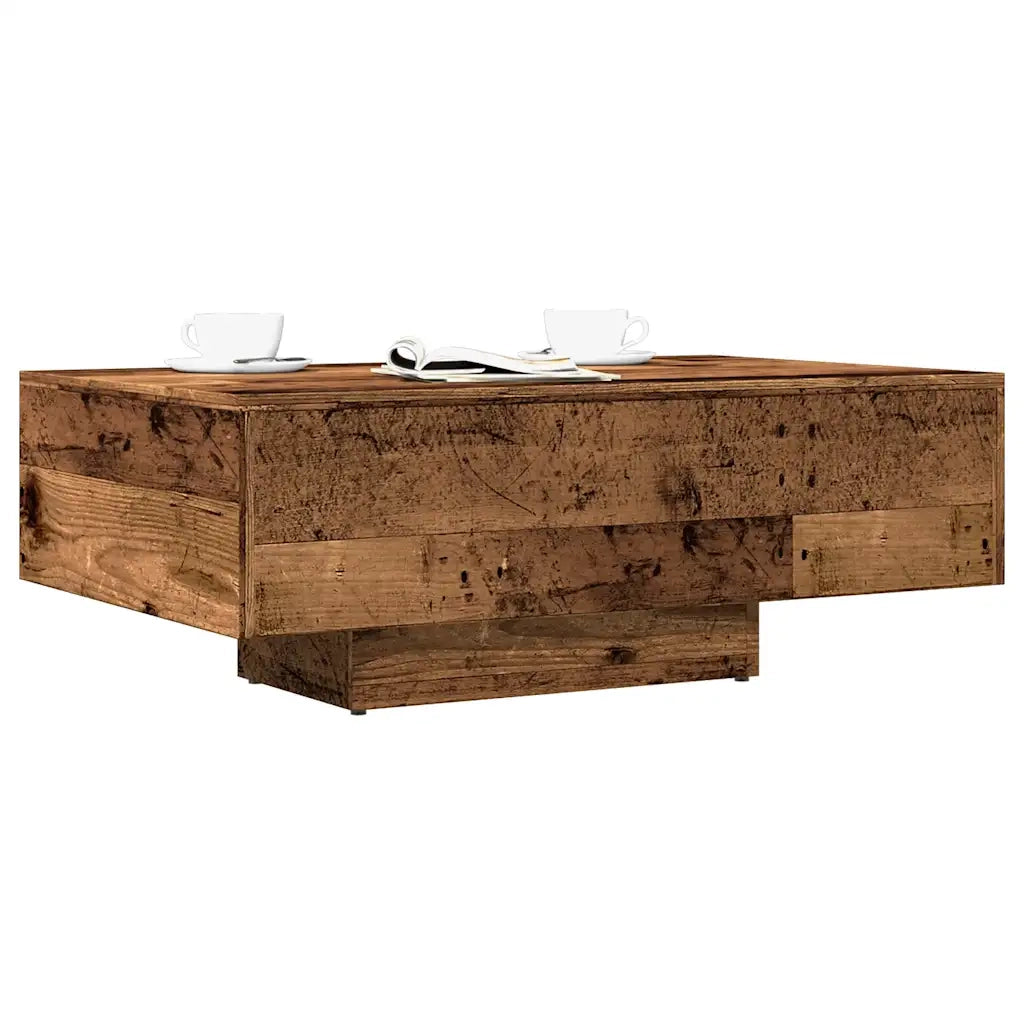 Tavolino da Salotto-Tavolino da soggiorno-Tavolo Legno Antico 85x55x31 cm Legno Multistrato