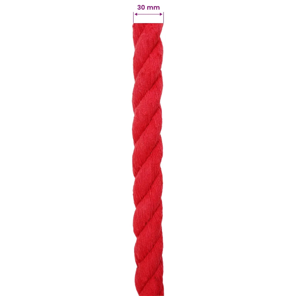 Corda | Fune Rosso 3 x 3 x 2500 cm Cotone