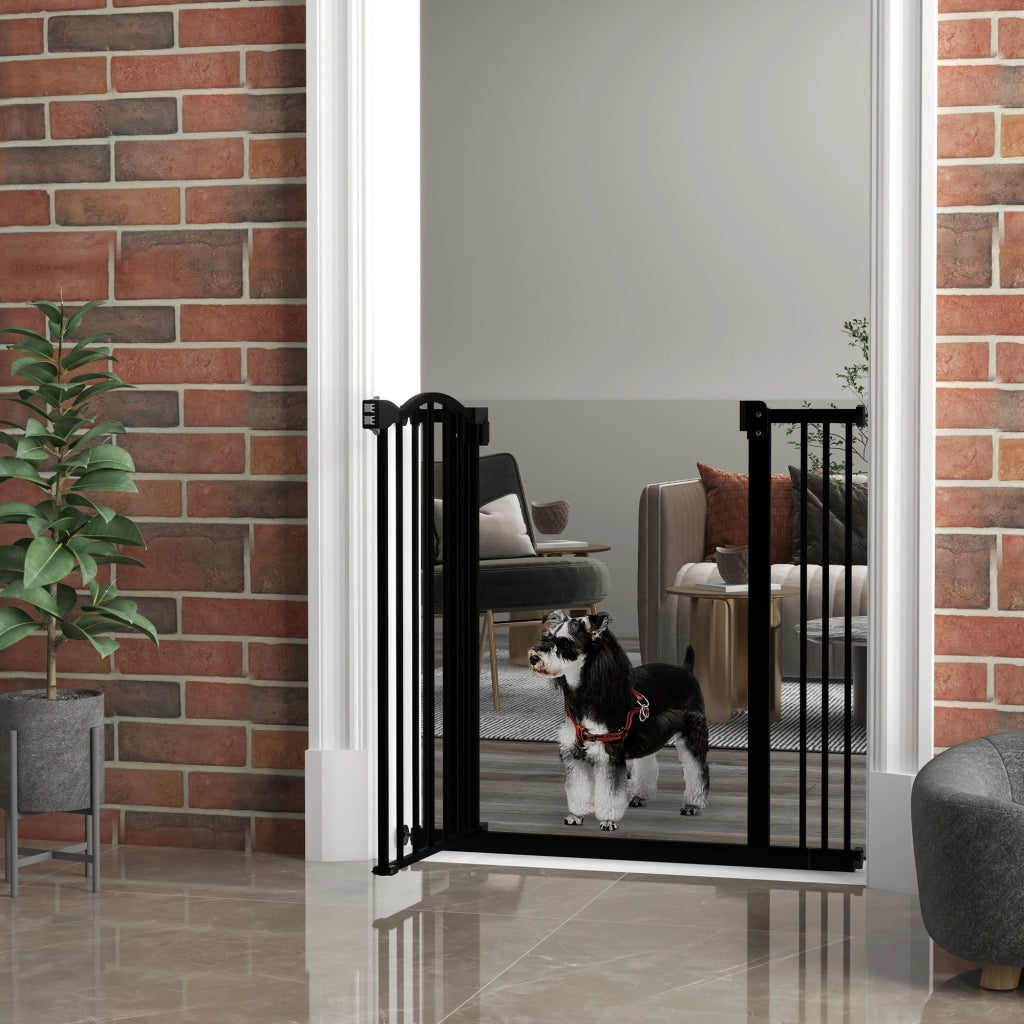Barriera per Cani Regolabile ¨C Zephmum ¨C Nero 74-87 cm