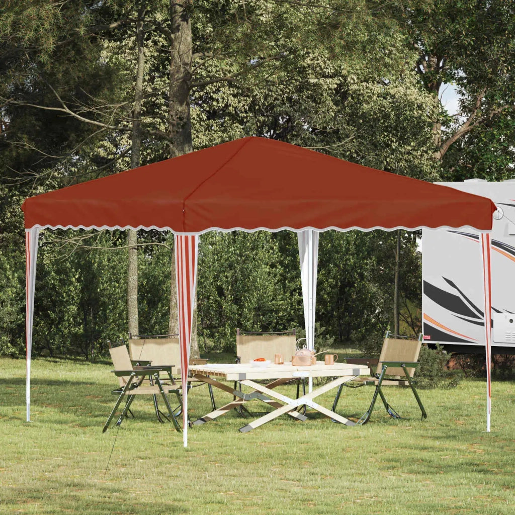 Tenda per feste a pop-up-Gazebo Terracotta 288 x 288 x 245 cm 944605