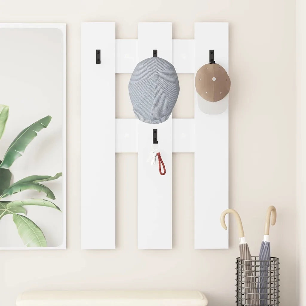 Appendiabiti a muro A parete Bianco 65 x 3 x 100 cm 874499
