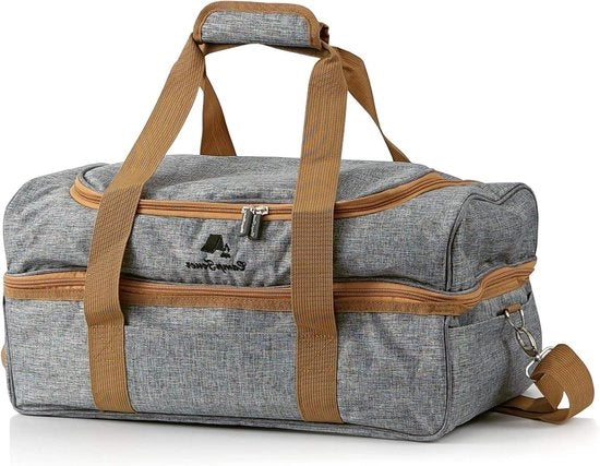 Set da picnic per 4 persone - 20 pezzi - grigio - con servizio