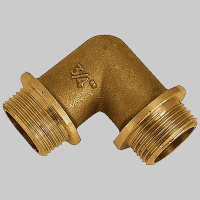 GOMITO MASCHIO/MASCHIO OTTONE GIALLO  1/2 x 1/2     MADE IN ITALY
