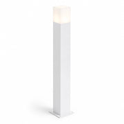 Lampioncino da Giardino E27 bianco 74 cm Paletto Luce Esterno Moderno per Vialetti e Ingressi Attacco E27 Alluminio Diffusore Opaco IP44