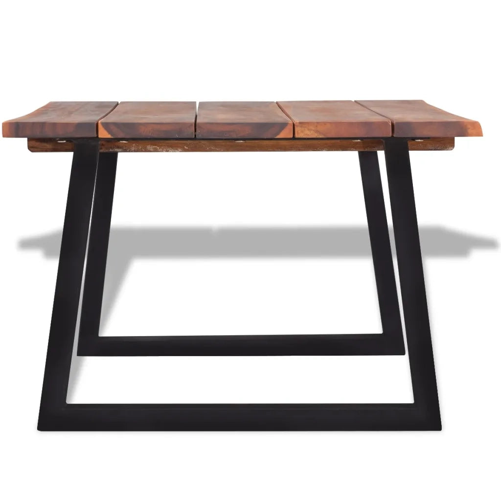 Tavolino da Salotto in Legno Massello di Acacia 110x60x40 cm 244996