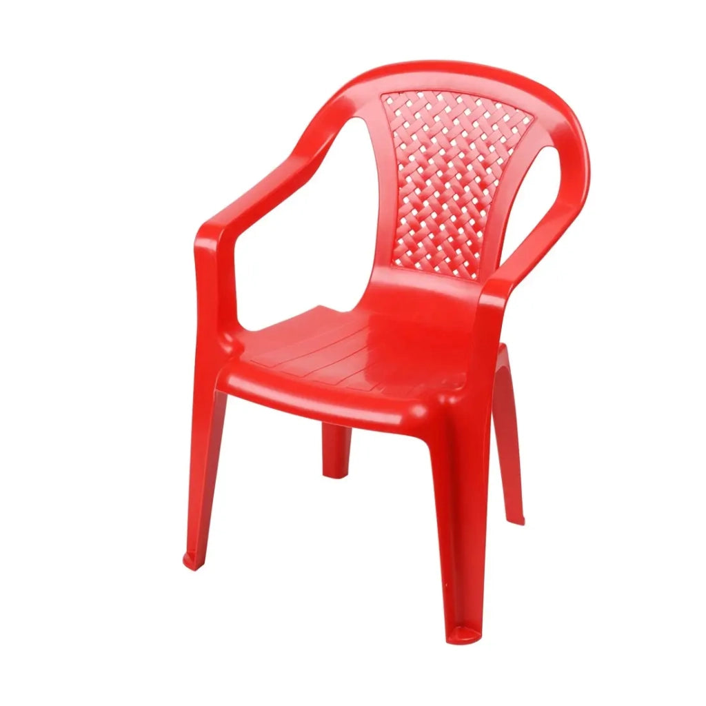 Sedia per bambini in PVC rosso 35x52x37cm