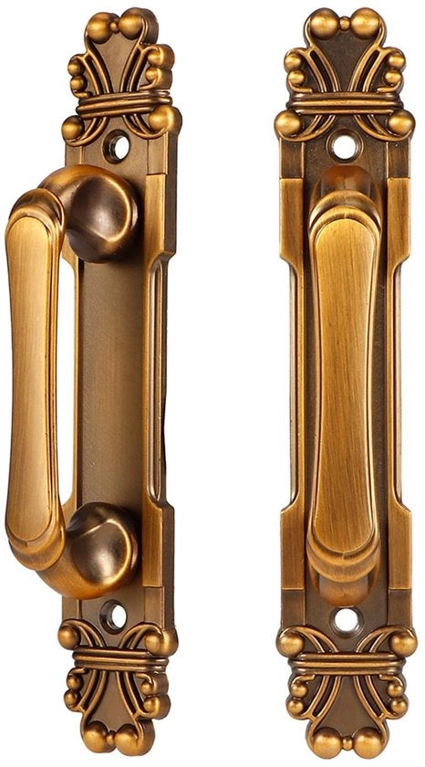 Maniglia di scorrimento per porte - 2 pezzi - Dimensioni 165x30x35mm - Distanza di azionamento 103mm - Maniglia di scorrimento