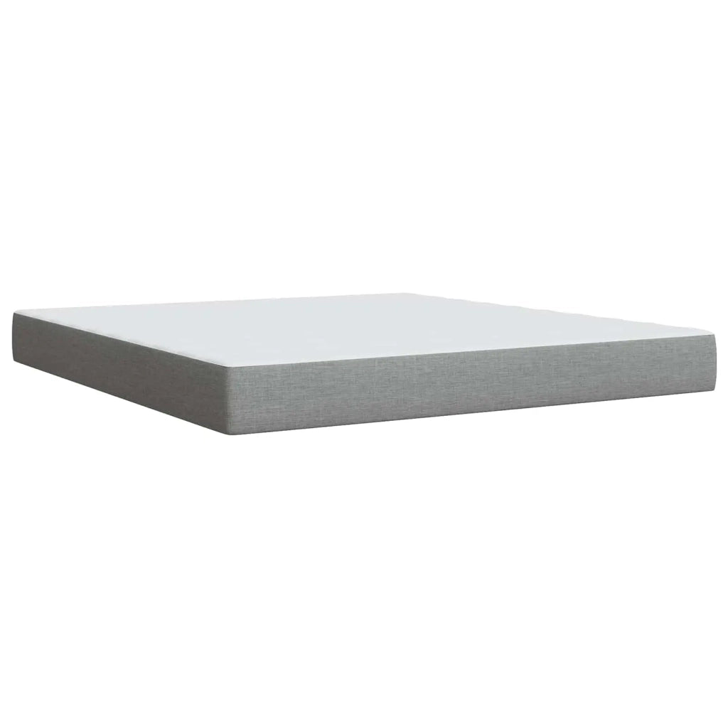 Letto box spring con materasso Grigio Chiaro 140 x 190 cm 3454134