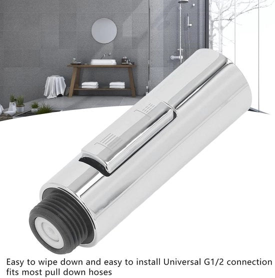 Cranio ABS per cucina con bocca di spruzzo G1-2 universale pezzo di ricambio - Manometro leggero per il rubinetto della cucina per cucina, bagno, hotel