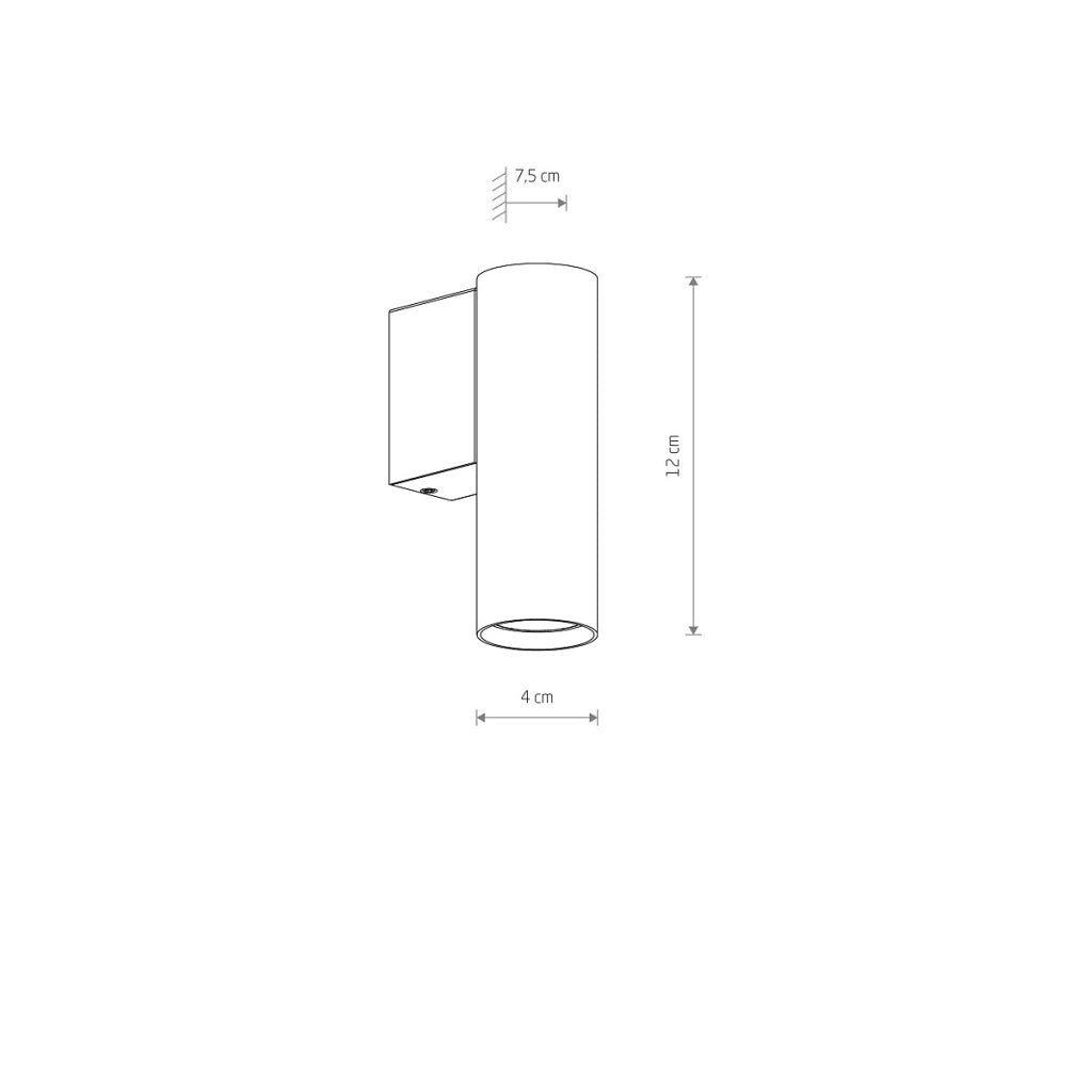 Applique 1 luce ottone/nero Nowodvorski Fourty GU10 10748
