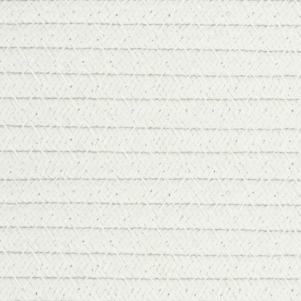 Cestino Portaoggetti Marrone e Bianco ?40x35 cm in Cotone CFW9525729