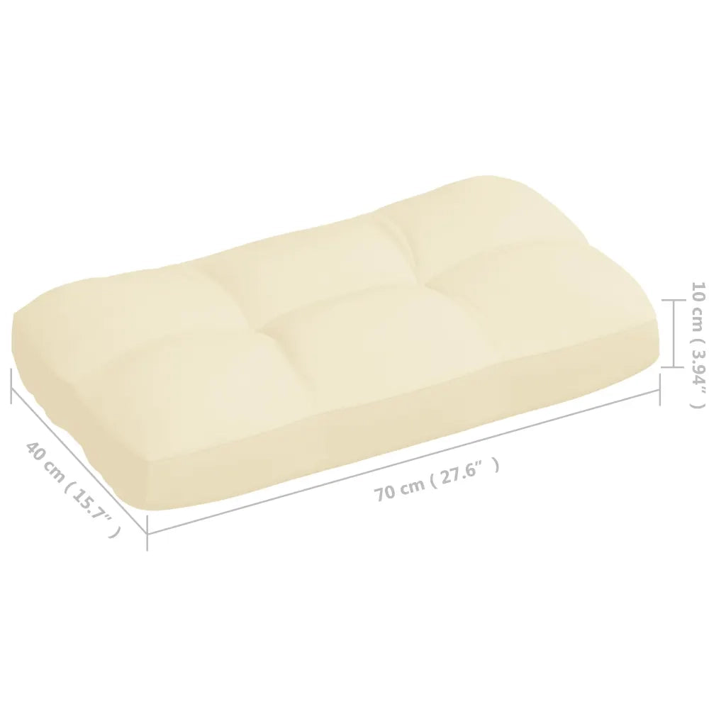 Cuscini per Divani su Pallet 7 pz Crema 314590