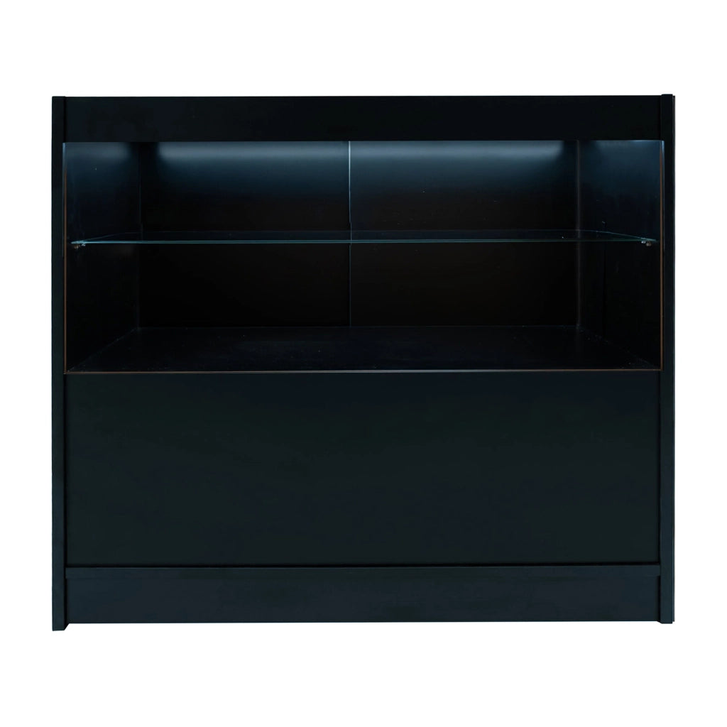 Set Banconi Nero Eclipse LED 2 x C1200 LM60 TB60 con Serrature e Vetrina