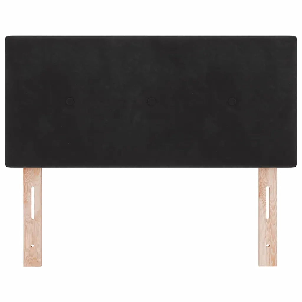 Testiera | Testata LED con strisce LED Nero 100 cm Velluto