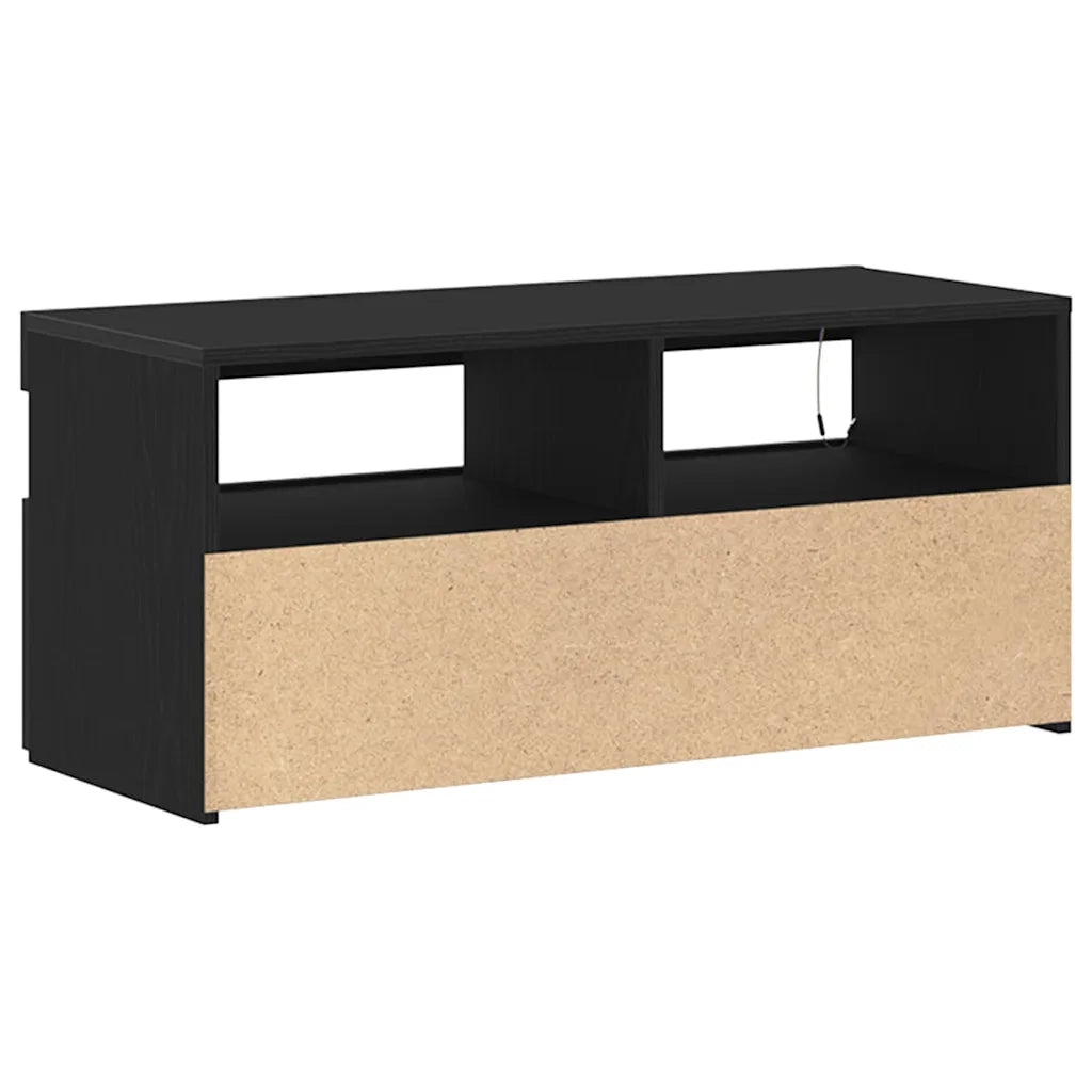 Mobile TV-Credenza per TV-Console TV Rovere Nero 90 x 35 x 40 cm Legno multistrato 876869