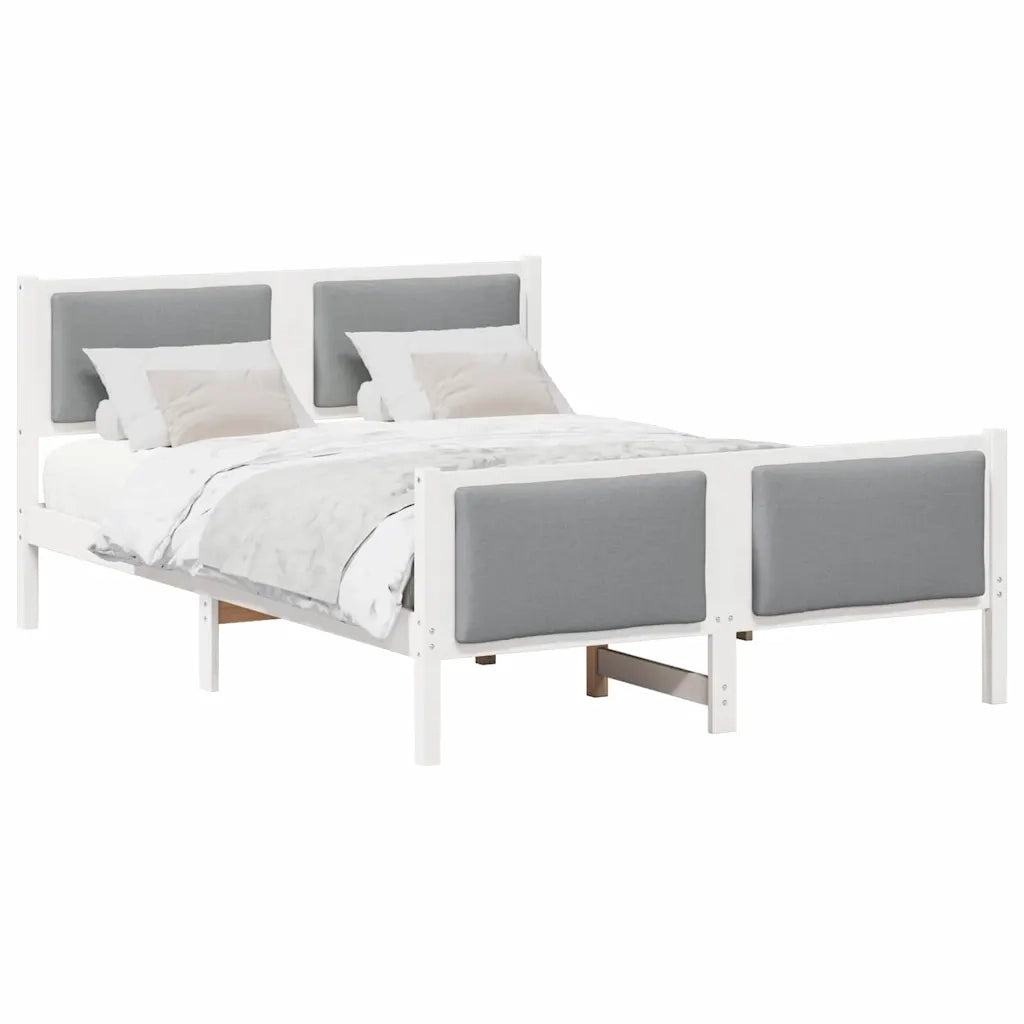 Struttura del letto-Giroletto Grigio chiaro 160 x 200 cm Tessuto 700692