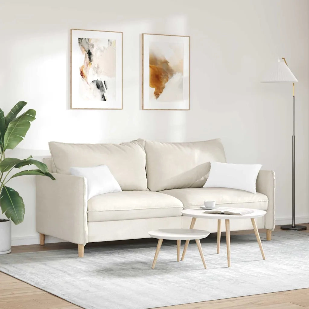 Cuscini da Divano 2 pz | Cuscini per sedie Bianco 50 x 30 cm Tessuto