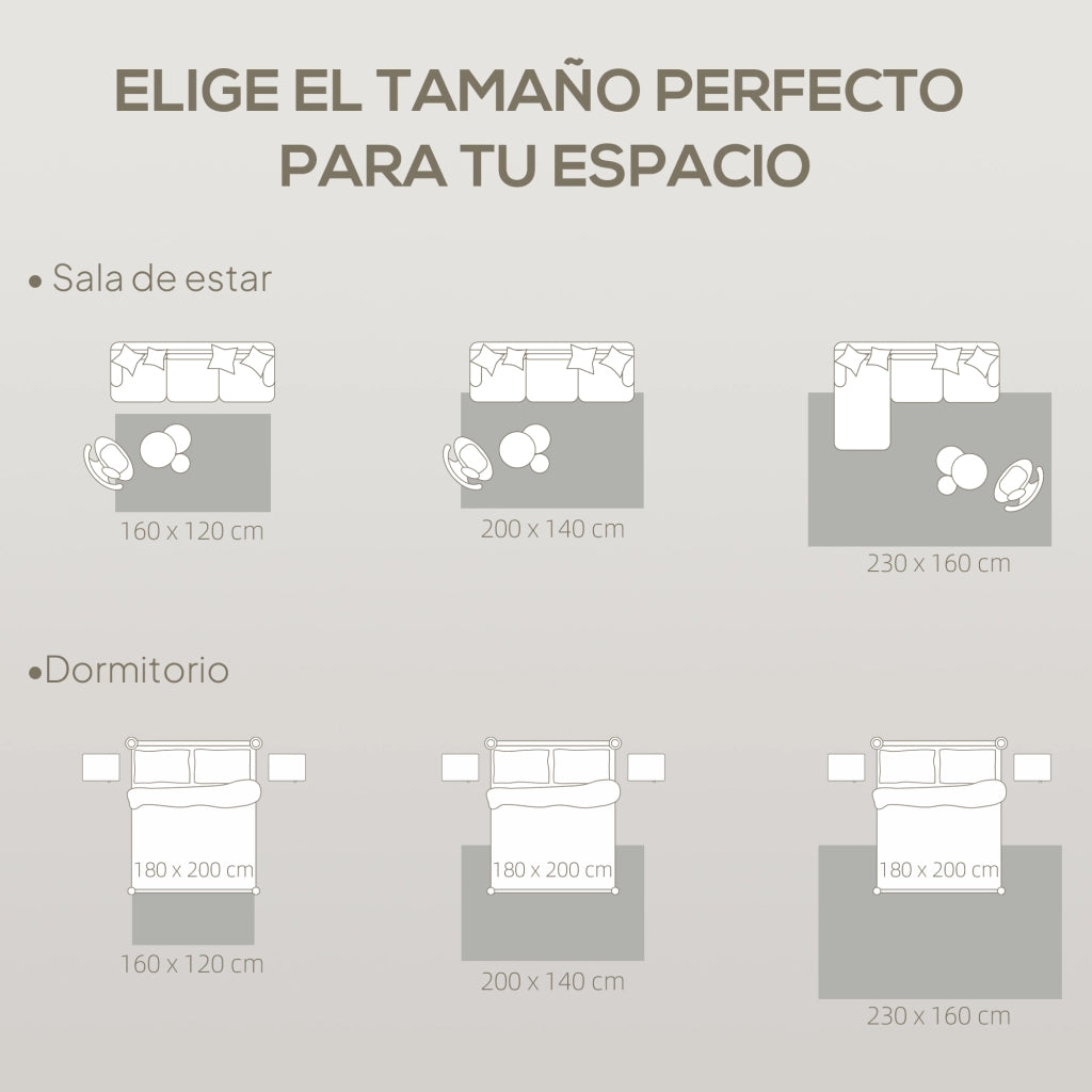 Tappeto Moderno ¨C Minimal ¨C 230x160 cm Grigio Pelo Corto Antiscivolo