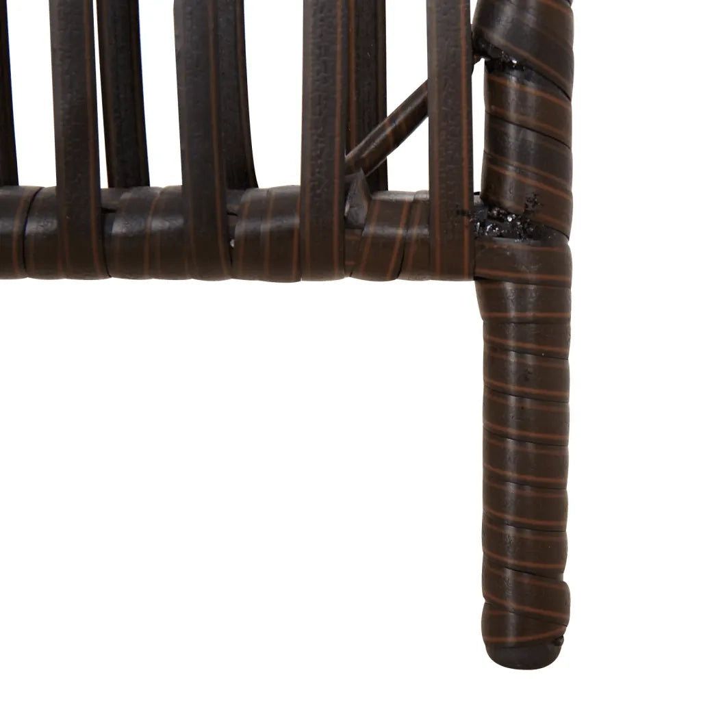 Divisorio per Ambienti | Divider per stanze | Paravento a 6 Pannelli Marrone in Polyrattan