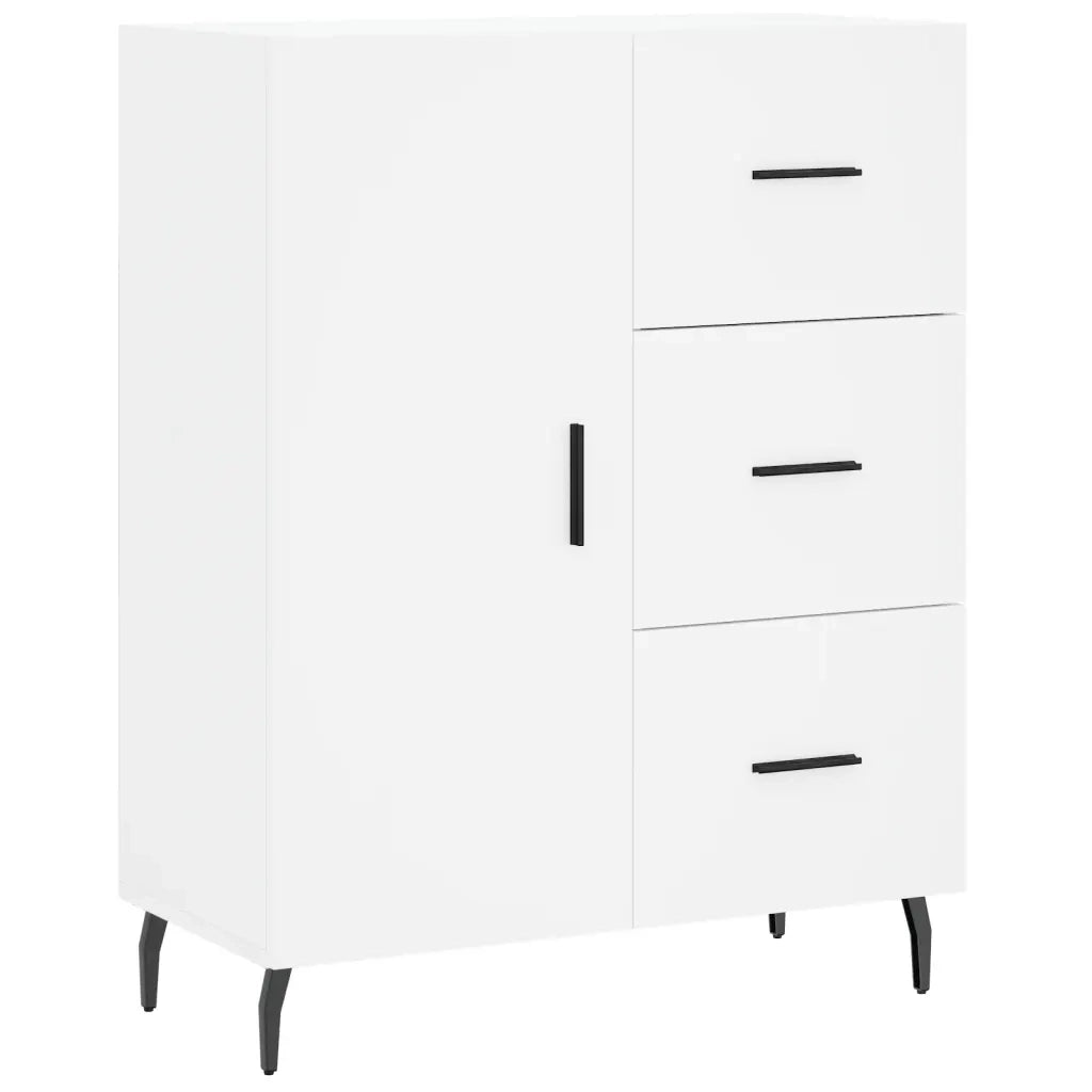 Credenza | Madia | Buffet da pranzo | Armadio da pranzo Bianca 69,5x34x90 cm in Legno Multistrato
