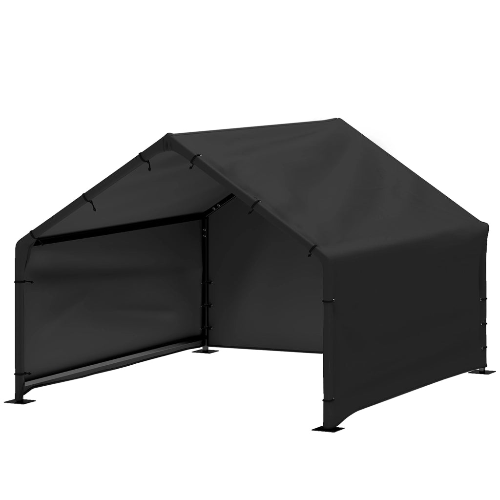 Cuccia per Cani da Esterno ¨C Minimal ¨C Tessuto Oxford, Nero, 125x110x93 cm