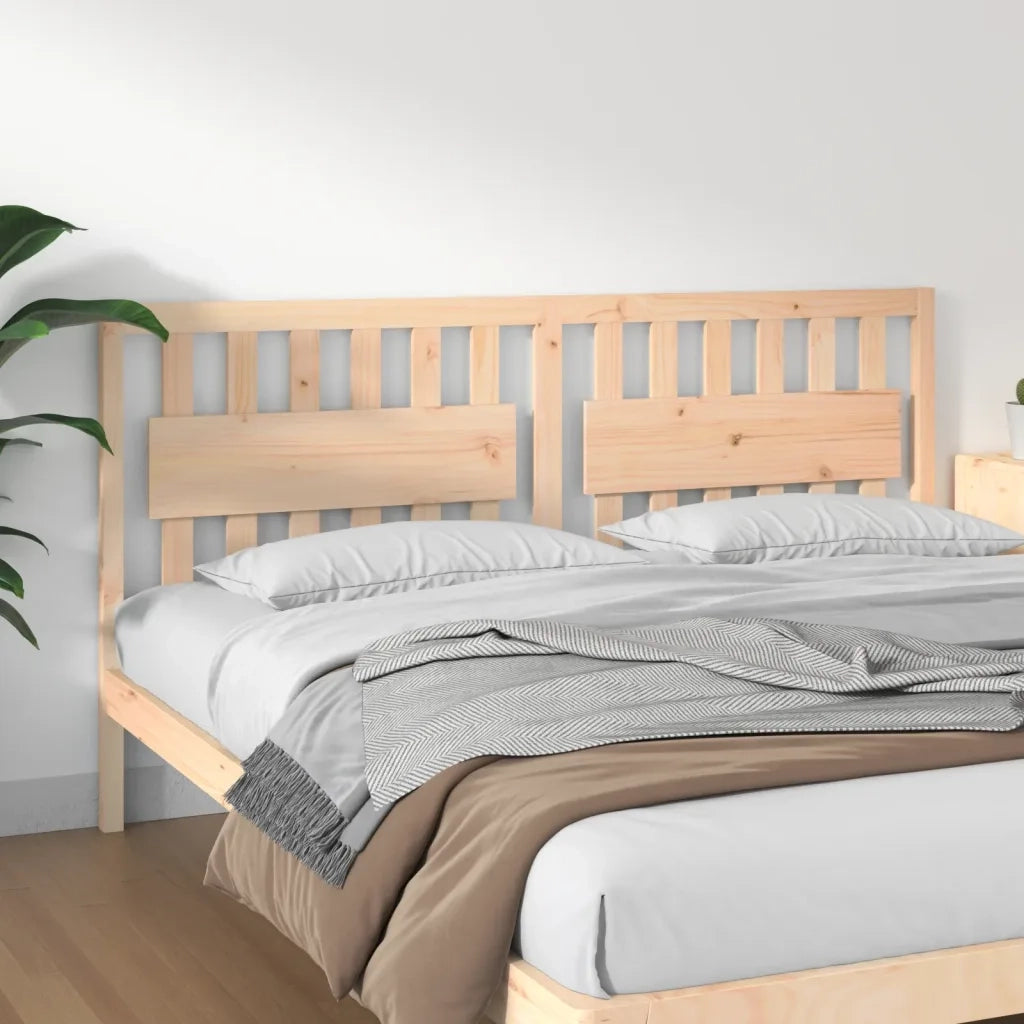 Testiera per Letto-Testata-Testiera Decorativa 185,5x4x100 cm in Legno Massello di Pino 906852