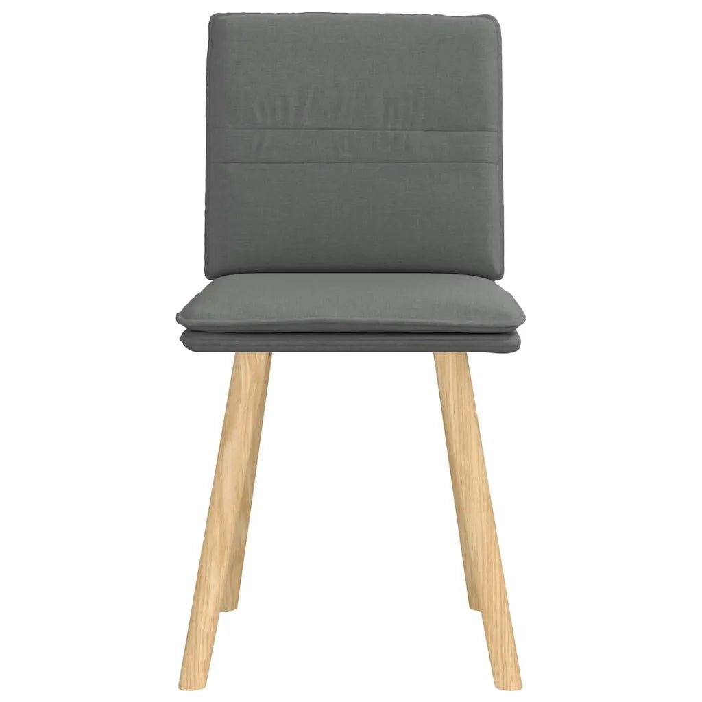 Sedie da Pranzo 2 pz Grigio Scuro in Tessuto 4101256