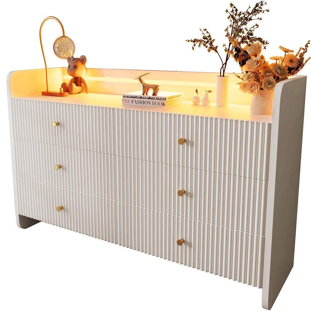 Buffet con LED - Xylo - 120??40??75 cm - Design Onde Bianco