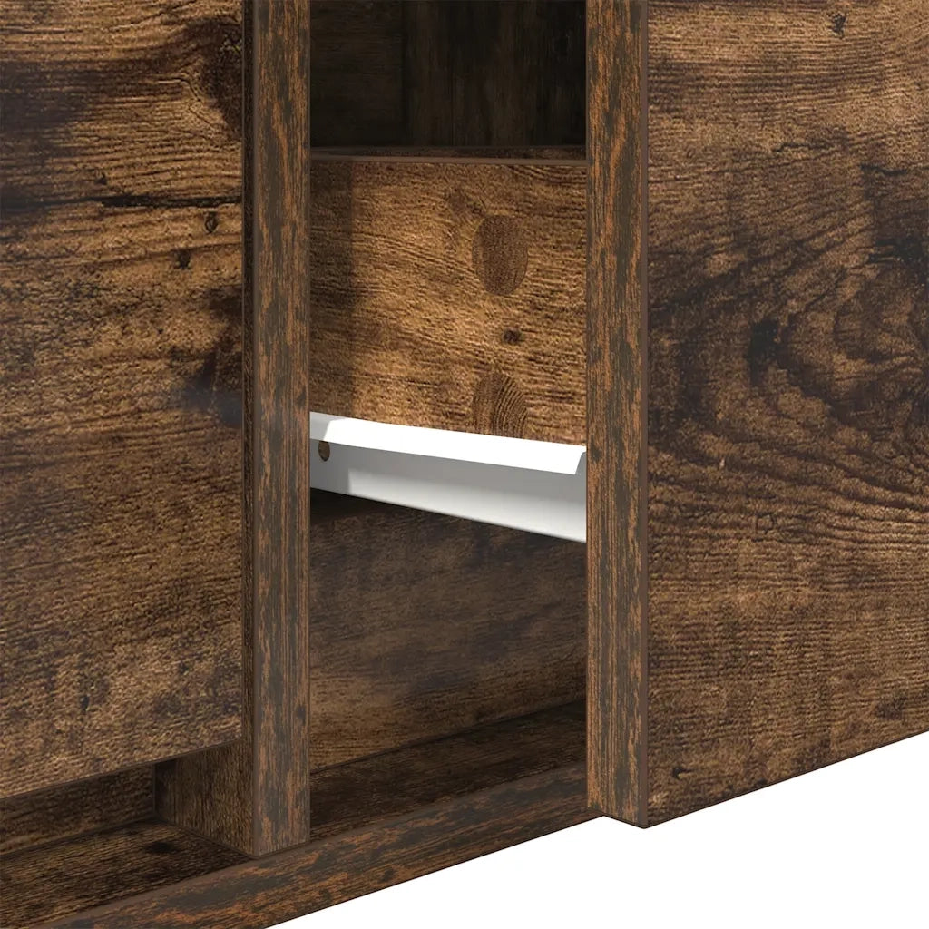 Mobile TV | Armadietto TV | Mobile Porta TV Rovere Fumo 80x31x25,5 cm in Legno Multistrato