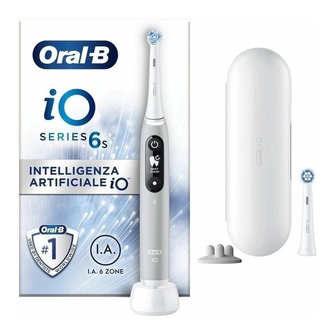 Oral-B 427360 iO Series 6S Spazzolino elettrico Rotazione Oscillazione 5 modalita' Timer 2 min autonomia colore Grigio